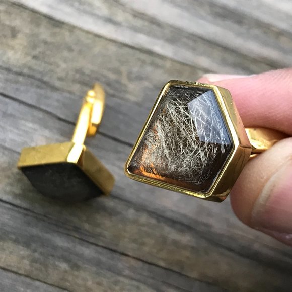 Men Cuff Link Gold Tone men Jewelry - Picture 8 of 10